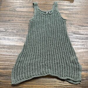 Green Knit Coverup Dress